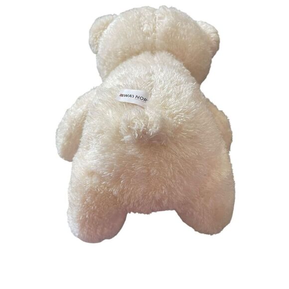 Way Nor Polar Bear With Flag Heart Stuffed Plush Doll - Picture 8 of 13